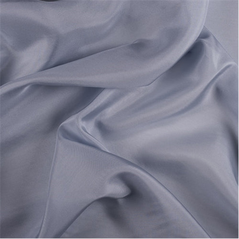 1 1/2 YD PC-Runway Silks Steel Blue Silk Crepe de Chine Fabric - Reorderable