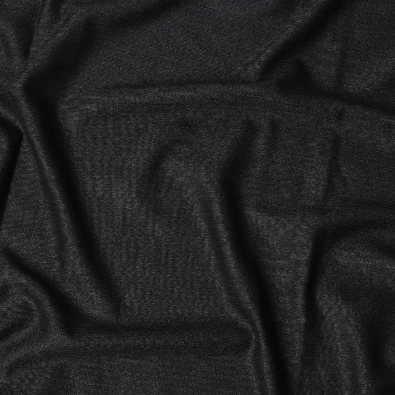 Charcoal Black Premium Scabal English 100% Cashmere Wool Suiting Fabric, 3.50 Mtrs Piece, 150 Cms Width, Made in UK-D23216