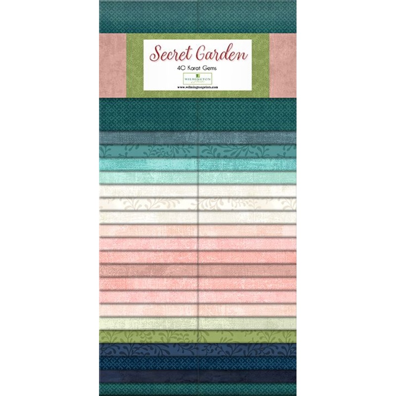 Secret Garden 2.5 Strips Karat Gems Wilmington Prints Cotton Fabric