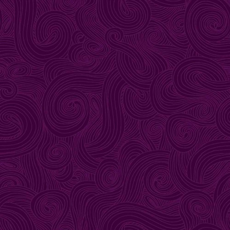 Studio E - Just Color! - Just Color! Swirl - Plum - Yardage