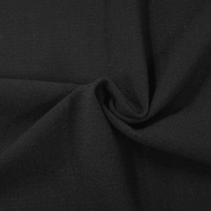 Piotr Black Wool Crepe 2 Way Stretch Fabric - SHOWROOM SAMPLE 34CM X 60CM