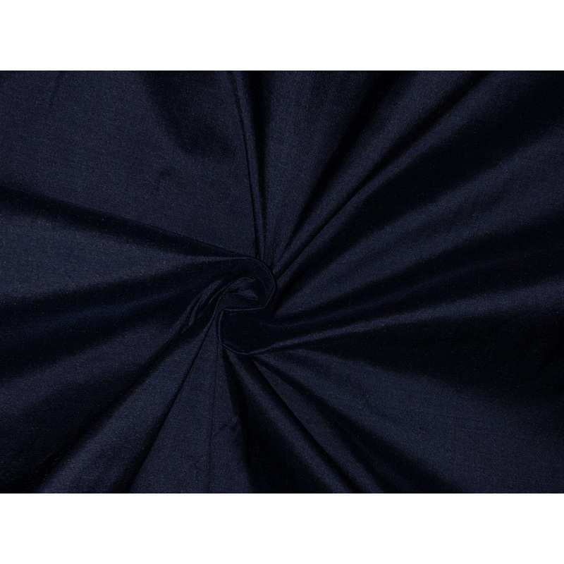 Silk Dupion fabric Dark Midnight Blue color 54" wide DUP404