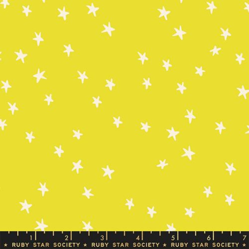 Starry Cotton Quilting Fabric - Citron RS4109 47