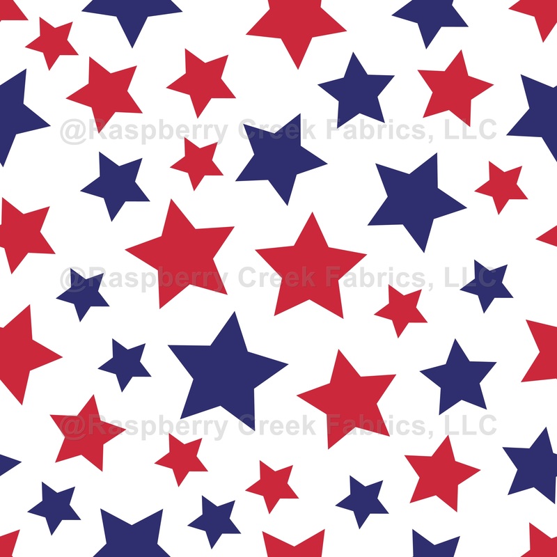 Pattern Of Stars, Red Stars, Blue Stars, 4th Of July, White
