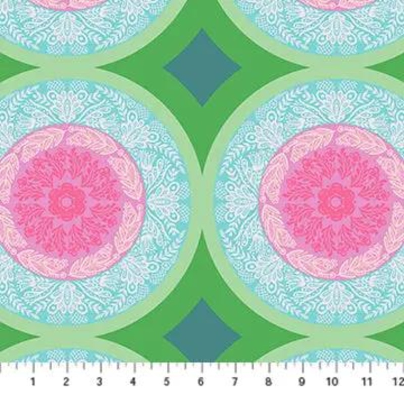 Perennial Borders Doily in Powder AMT138-78V Cotton 44"/45" Fabric Per Yard