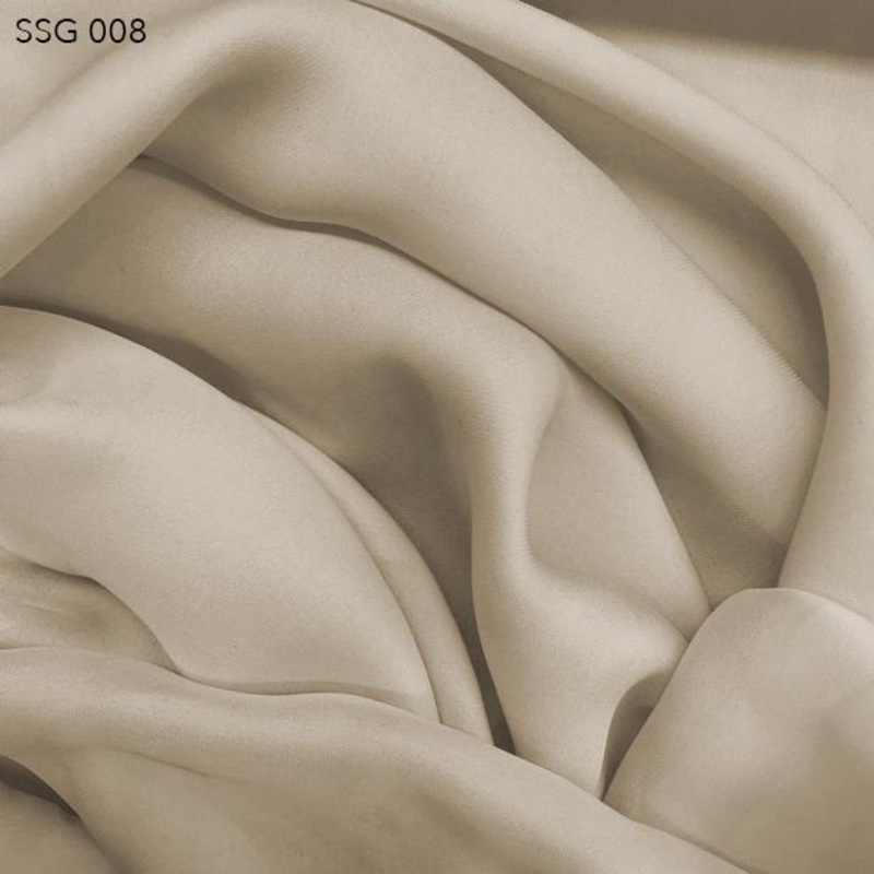 Silk Georgette - Barley Beige