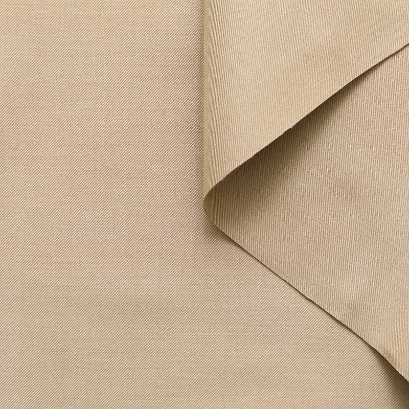 T25M12637 | Heavy Double Silk & Mohair Gabardine Almond Buff