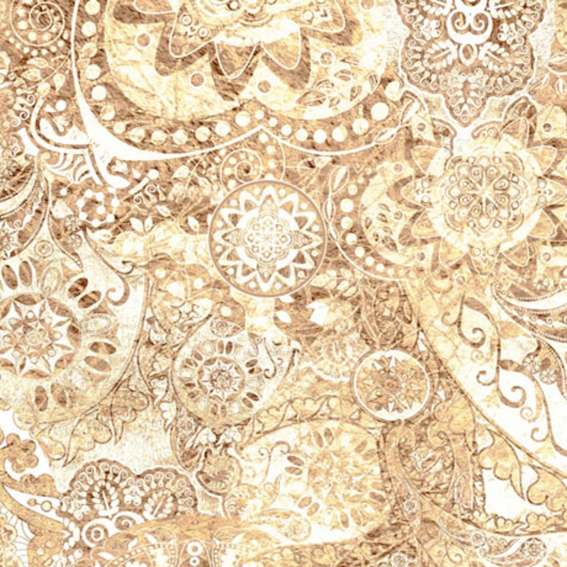 Bohemian Rhapsody Ombre Cream Dan Morris Quilting Treasures Cotton Fabric
