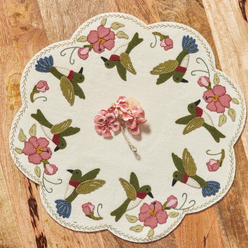 Hummingbirds & Flowers All Around Mat