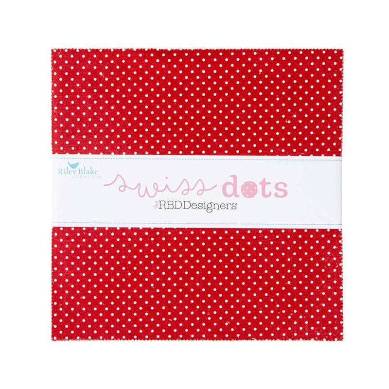 SALE Swiss Dot Layer Cake 10" Stacker Bundle - Riley Blake Designs - 42-Piece Precut - Dots Basic - Quilting Cotton Fabric