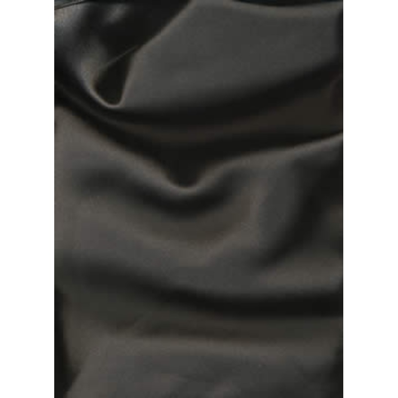 100% Silk Satin fabric 44"-black 60 gms