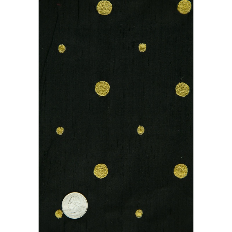 Embroidered Dupioni Silk MED-060 Fabric