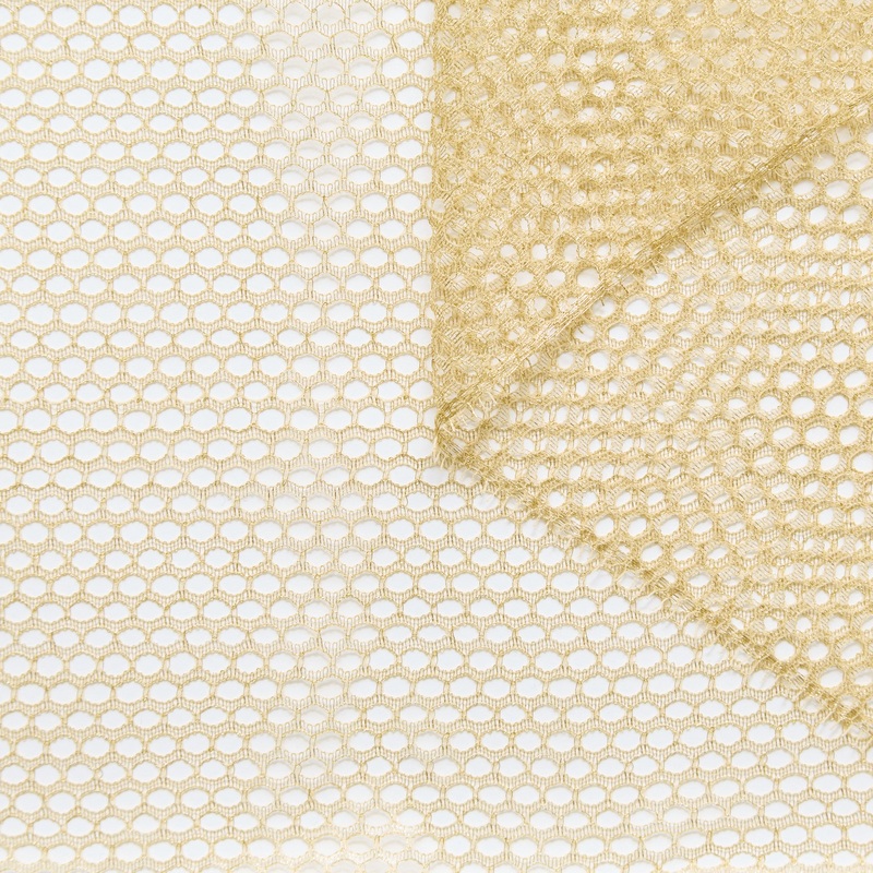 T25M12732 | Gold Fishnet for Embroidery Rich Gold