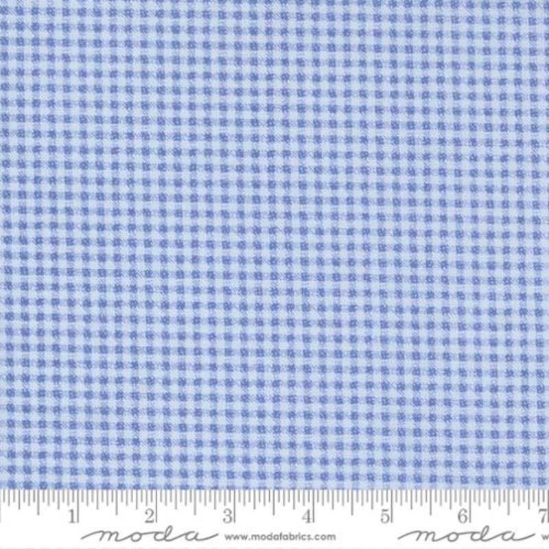 Peachy Keen-Weathered Gingham Checks and Plaids-Blue