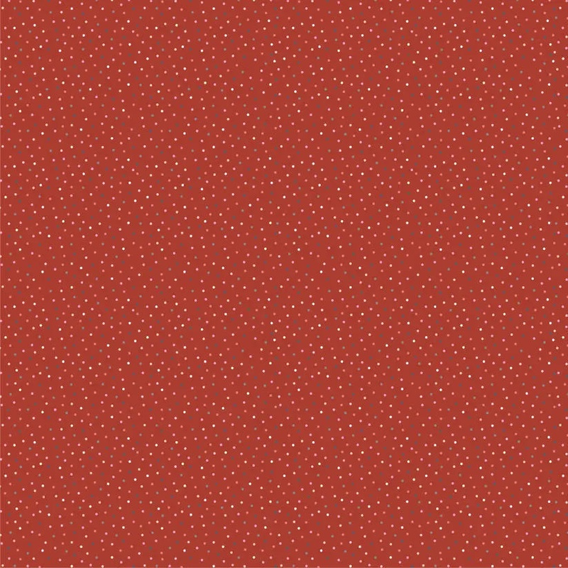 Red Speckled Hen Cotton 44"/45" Fabric Per Yard