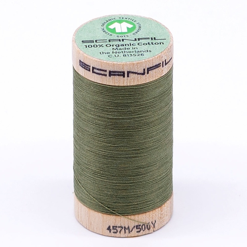 SCANFIL 50wt Organic Pima Cotton Thread 500 yds - 4859 Sage