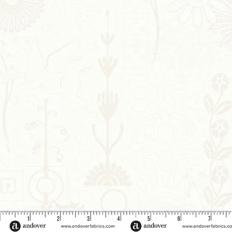 Sun Print Whisper Cameo in Cream by Alison Glass