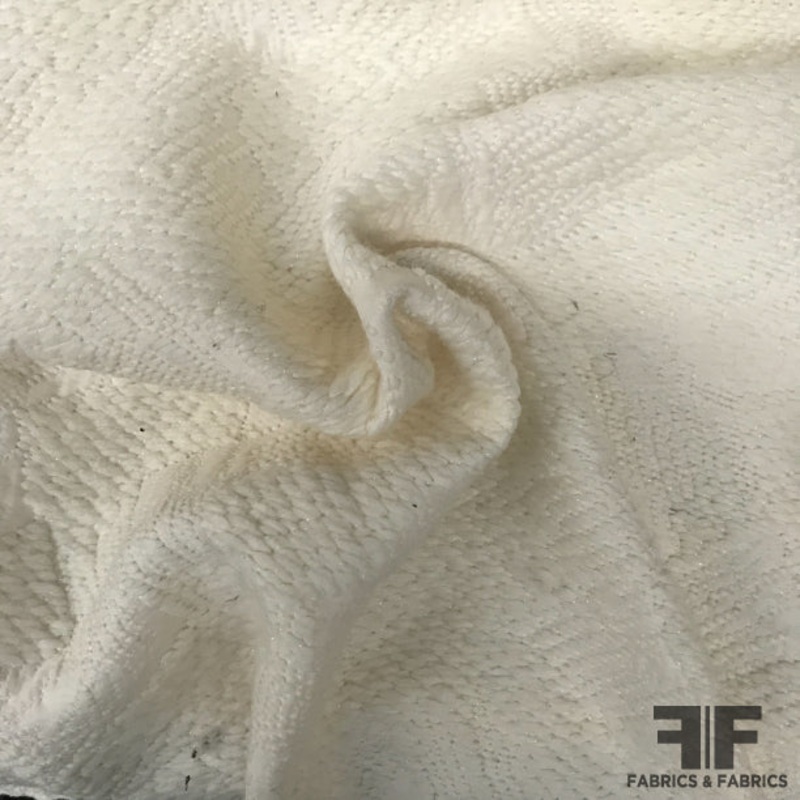 Textured Wool Coating - White