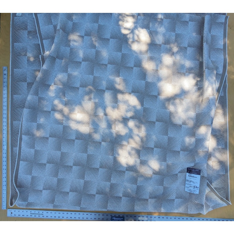 10 EV35 Length 2.9y Lelievre Hypnose M1 Naturel White Beige Texture Plain Plaid Square MSRP USD 400+/y