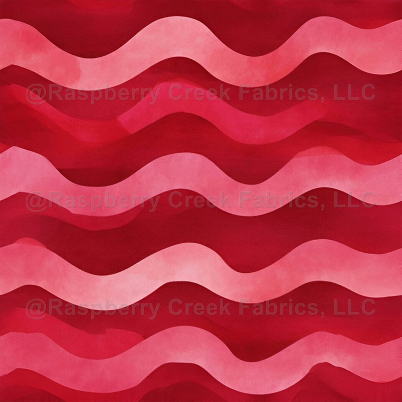 Red & Pink Wavy Lines