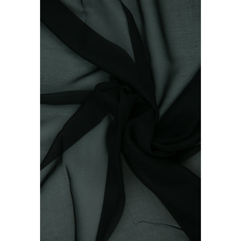 Black Silk Chiffon Fabric