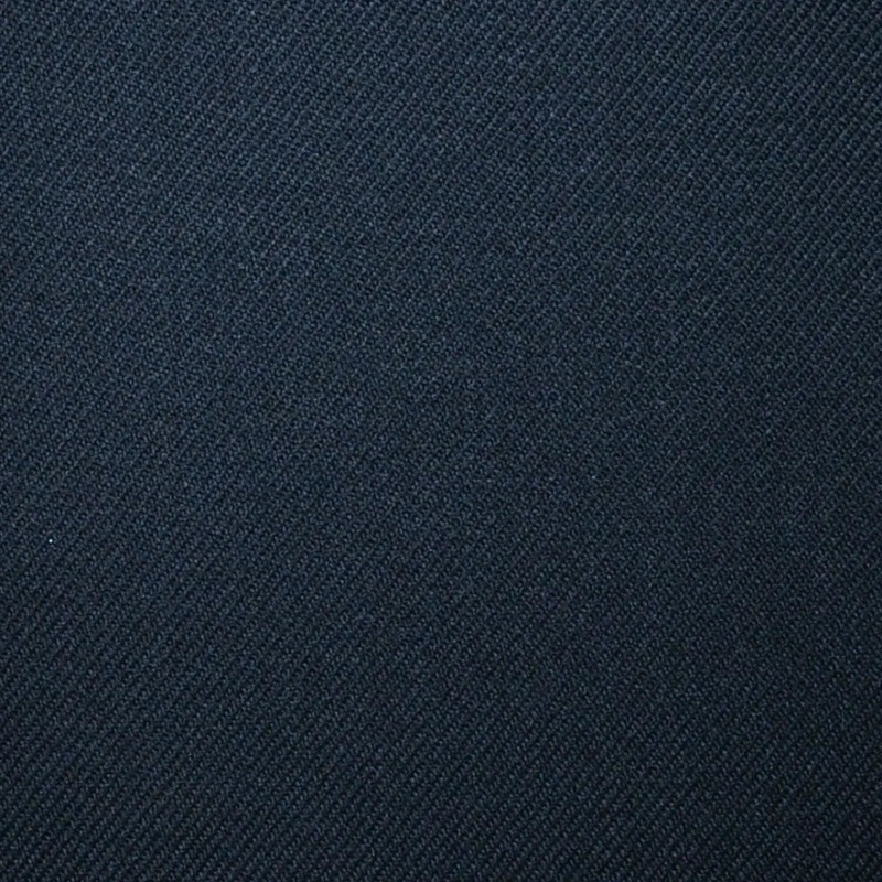 Black Plain Twill Super 100's All Wool Suiting By Holland & Sherry