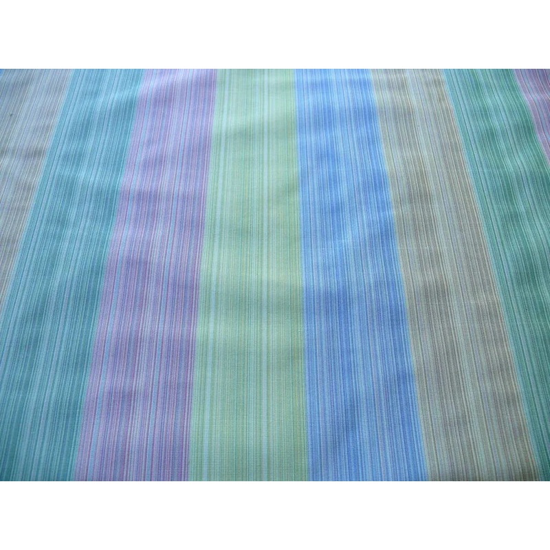 By yard Clarence House 100% Silk Strie Taffeta Rainbow Pastel Color