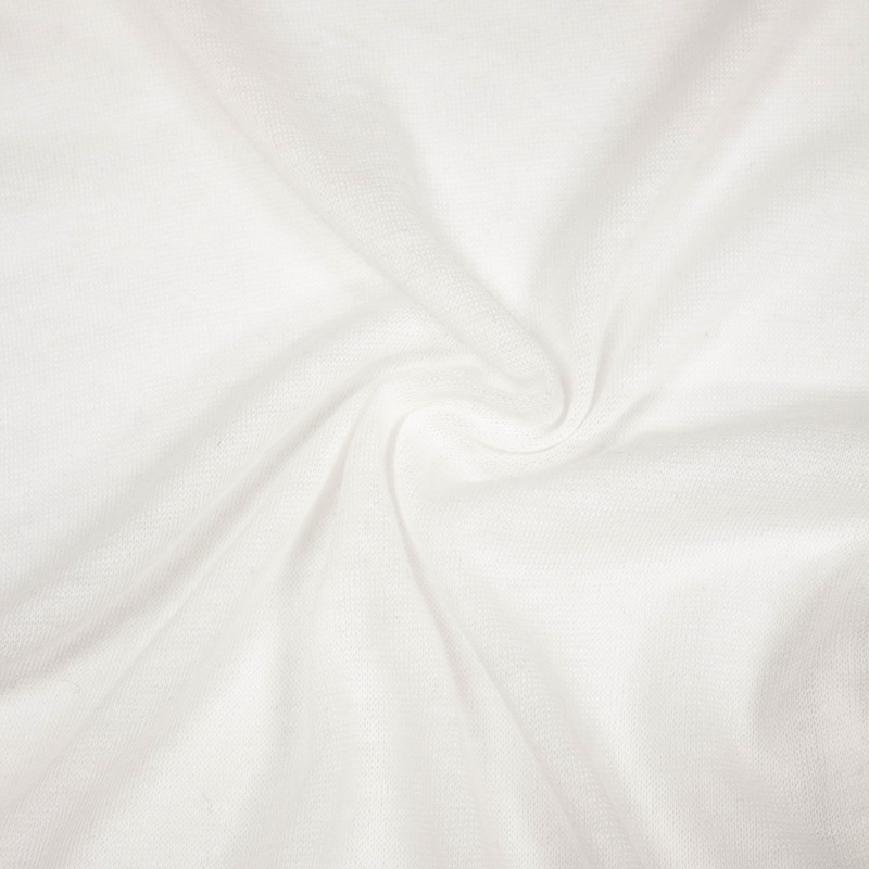 Mo Off White Wool Jersey Fabric - COUPON 110CM