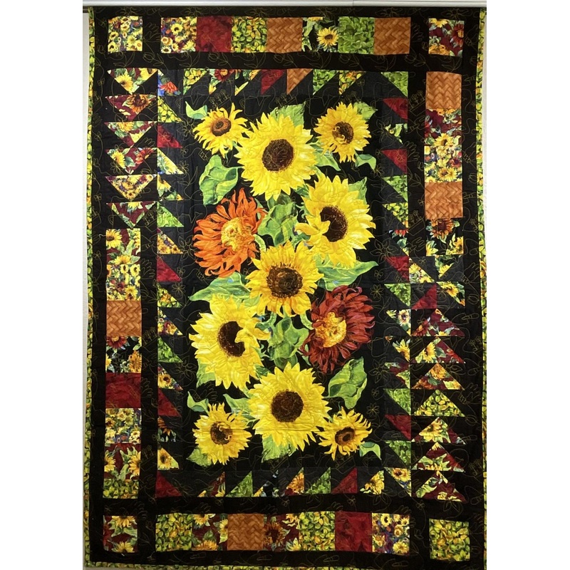 Quilt-Sunflower Quilt --43"x62"