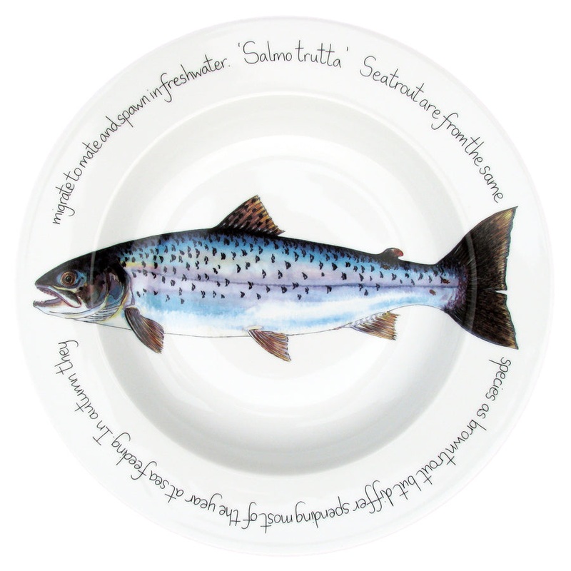 Sea Trout 30cm Deep Rimmed Plate