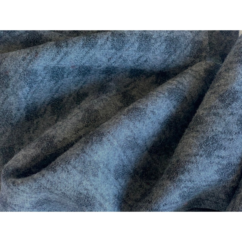 CharcoalMlange Houndstooth Wool Blend Knit