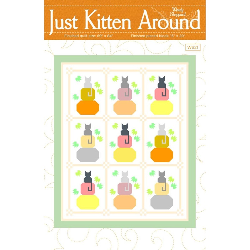 Riley Blake Designs Just Kitten Around Quilt Pattern P180-JUSTKITTENAROUND