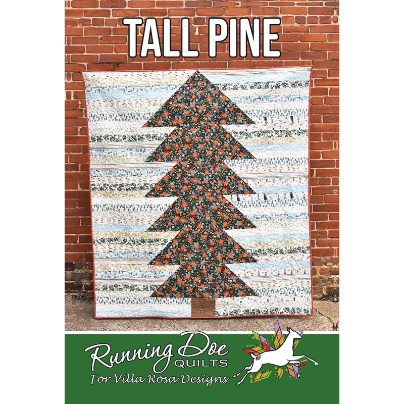 Tall Pine Quilt Pattern Card by Running Doe Quilts for Villa Rosa Designs finished size 63" x 72"