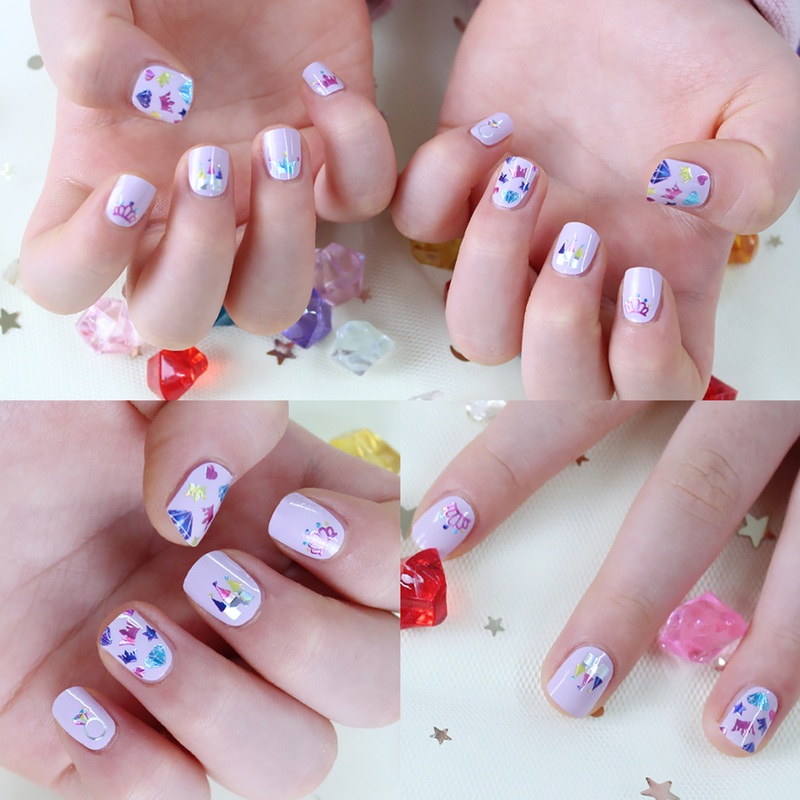 Zipkok Gel Nail Strips for Kids - Happy Castle