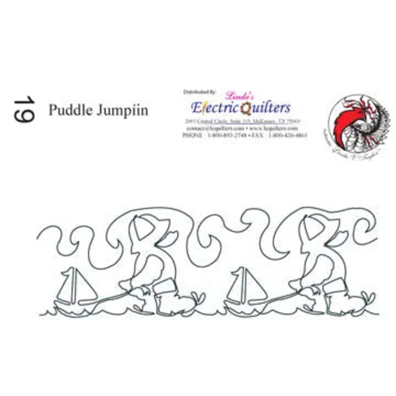 019 Puddle Jumpin' Pantograph by Linda V. Taylor