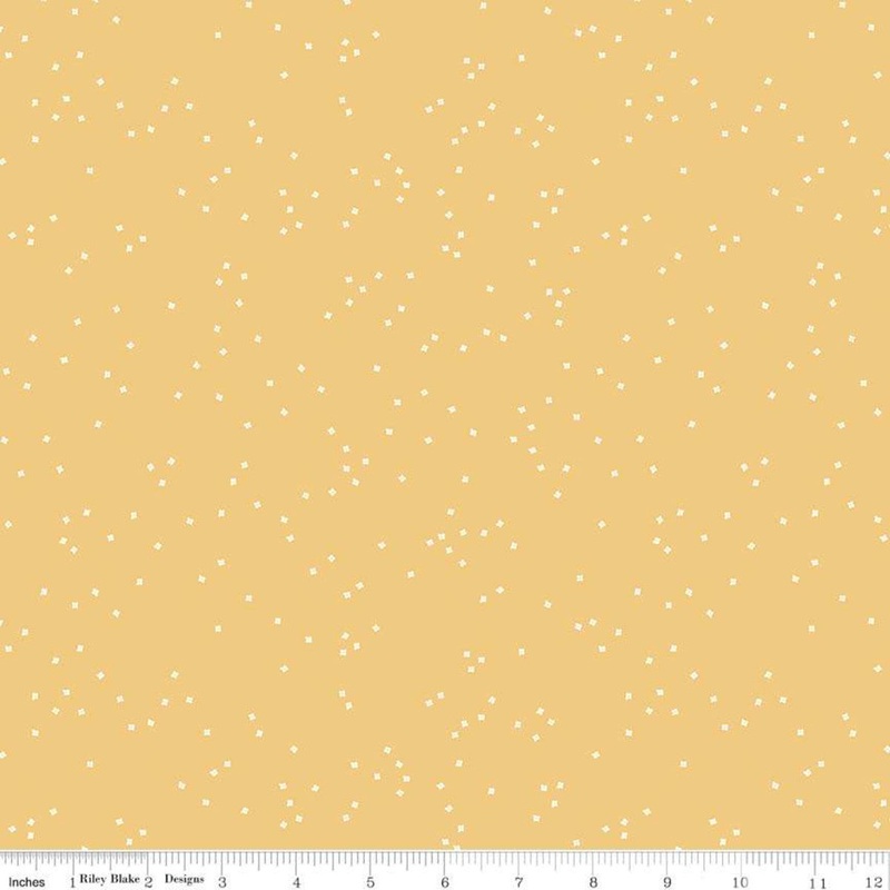 Blossoms Honey Yellow Christopher Thompson Riley Blake Designs Cotton Fabric