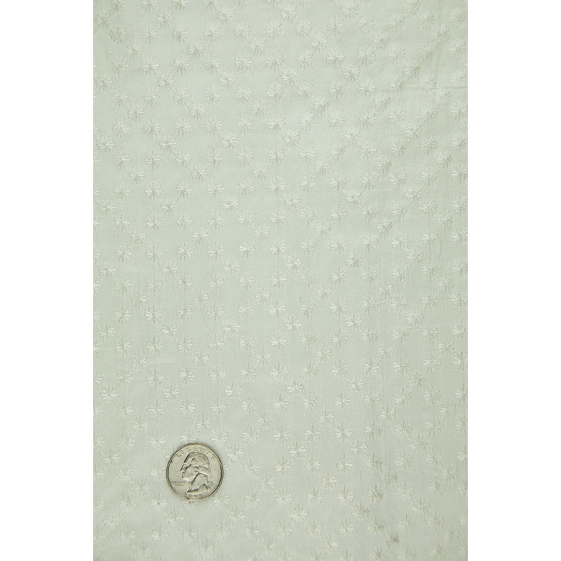 Embroidered Dupioni Silk MED-175 Fabric