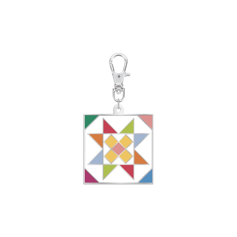 Zipper Charm - Quilty Star Enamel Charm by Lori Holt ST-40974