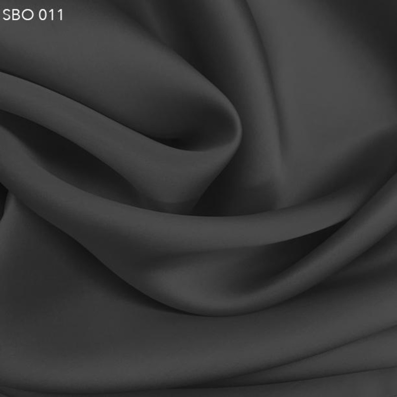 Satin Faced Organza - Steel Grey