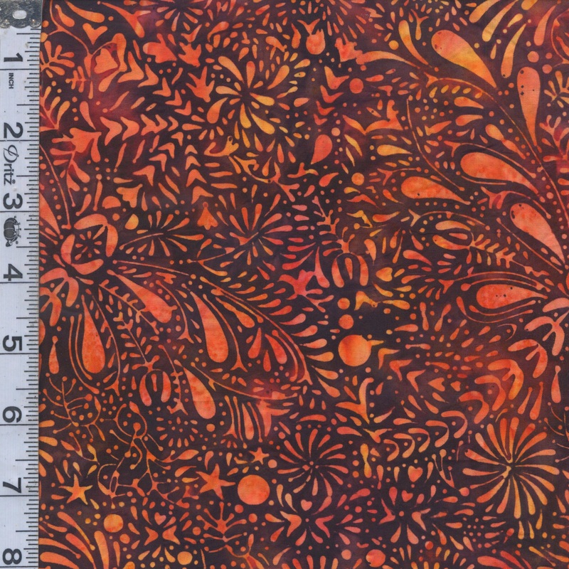 Sunset Hour Batiks - Watercolor Burst Paprika
