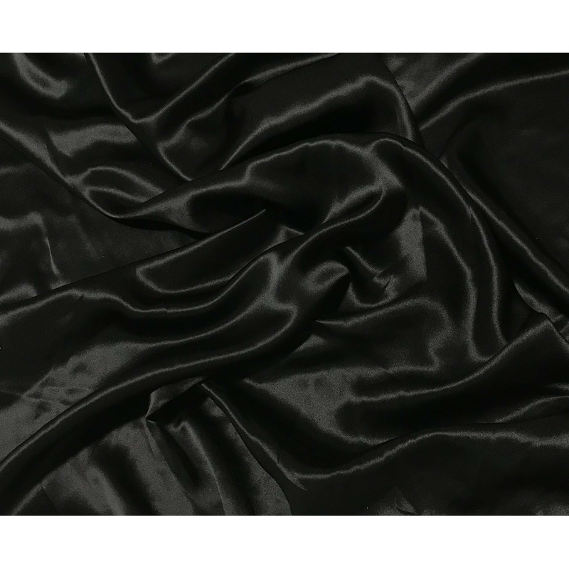 Black - 19mm Silk Charmeuse