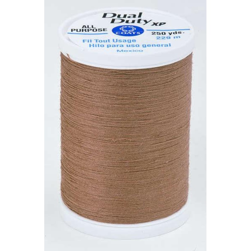 Coats Dual Duty XP Polyester Thread 250yds Brown Sugar - S9108730