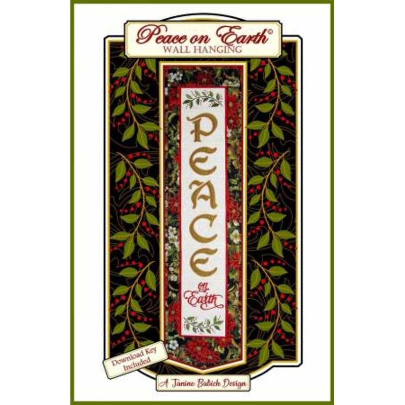 PEACE Wall Hanging Machine Embroidery