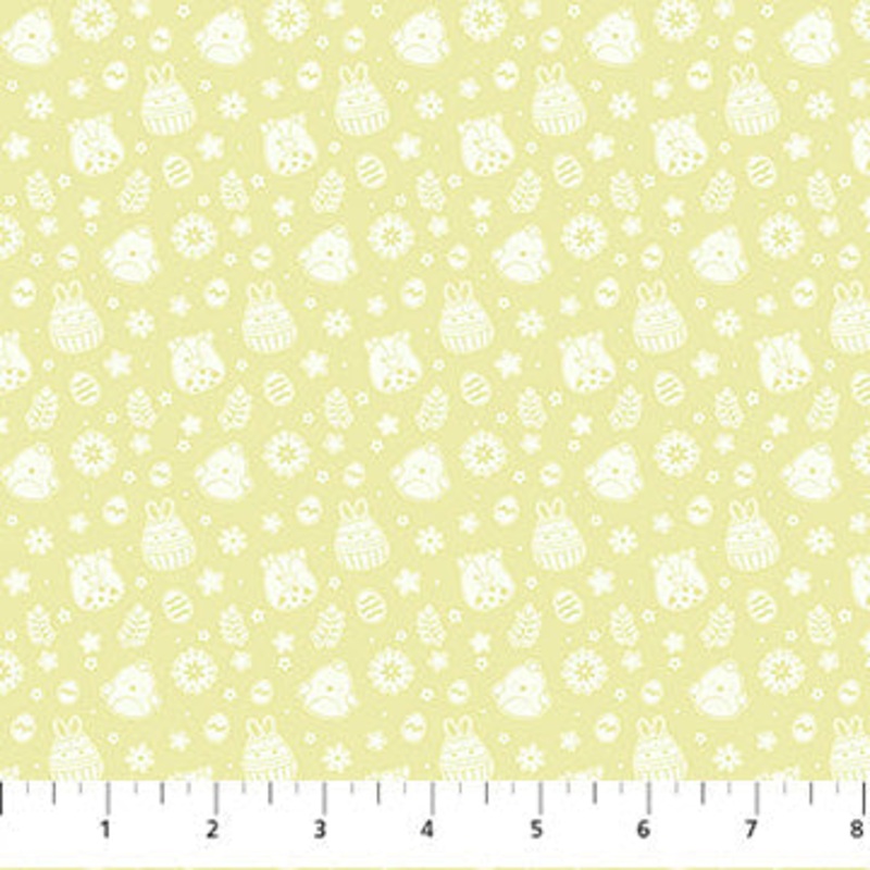 Yellow Tossed Springtime Squishmallows Cotton 44"/45" Fabric Per Yard