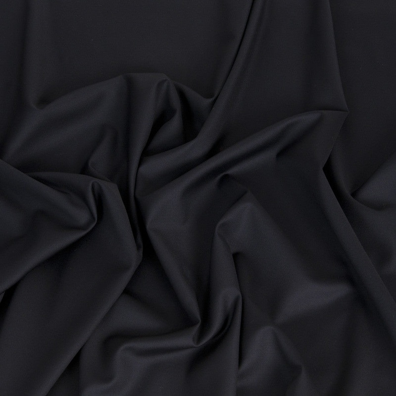 Black Wool Polyester 377