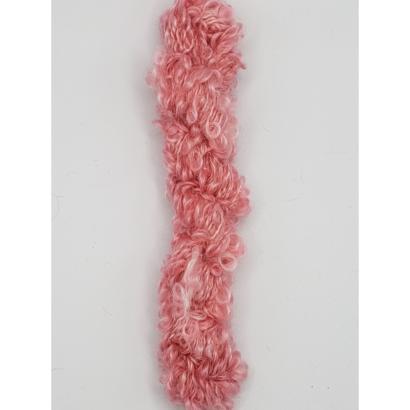 Mohair Loopy Locks - BUBBLE BATH - 1101 Hand Dyed Boucle Yarn B2