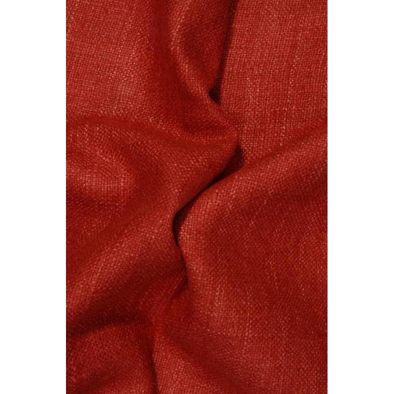 Red Orange Silk Linen (Matka) Fabric