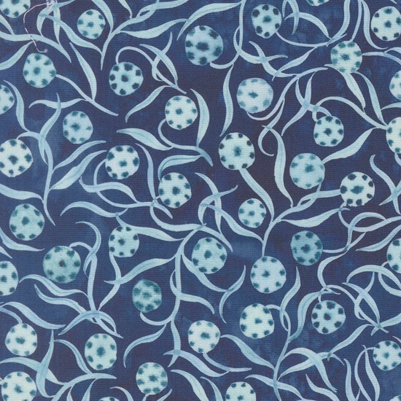 Soulstice Lil Sprout Navy Create Joy Project Moda Cotton Fabric MD-39870-13