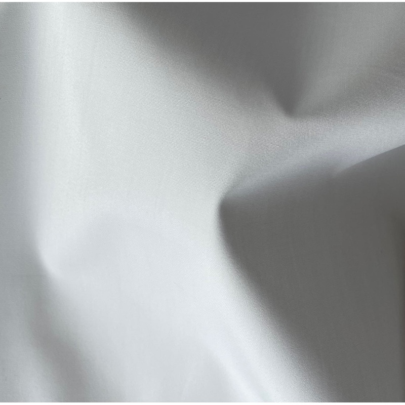 Finest Soft White Silky Cotton Poplin Shirting (Made in Italy)