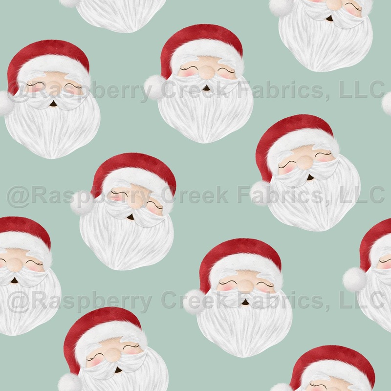 Santa Claus Faces on Mint Mr. & Mrs. Claus Collection